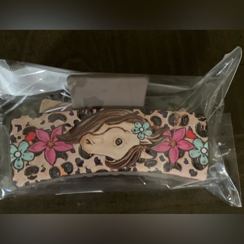 Floral Horse Hair Claw